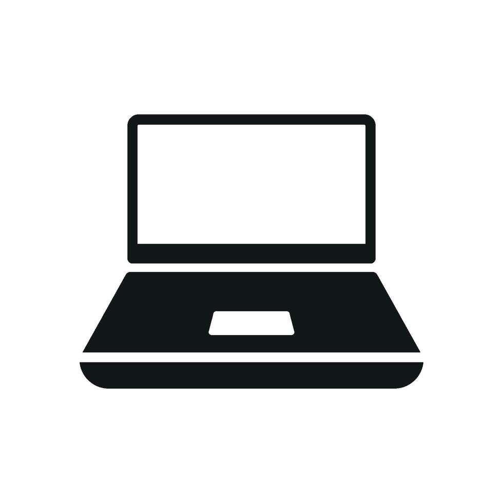 Designed for clarity and ease of use the laptop stationery icon blends basic design with contemporary elements to create a timeless graphic vector