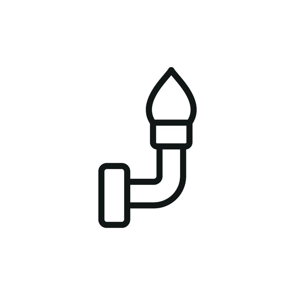 Wall light icon shown in a simple modern concept graphic vector