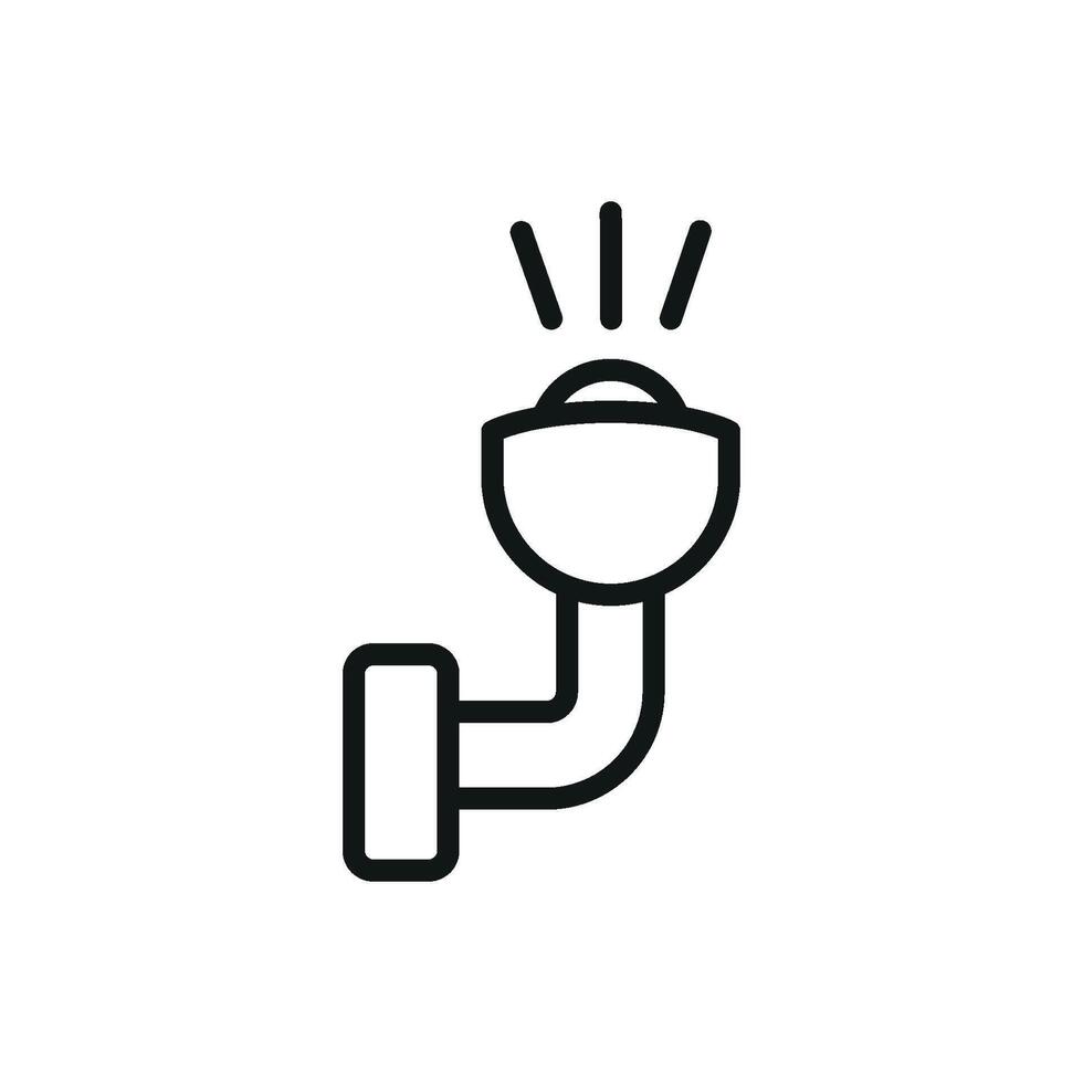Modern graphic concept showcasing a simple wall light icon design vector