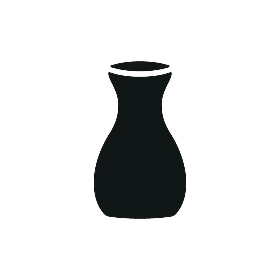 Modern graphic concept featuring a simple vase decoration icon design vector