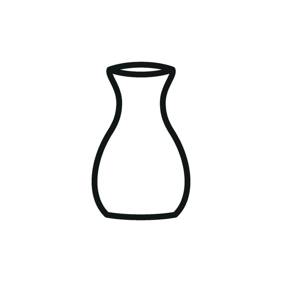 Graphic concept highlighting a clean and modern vase decoration icon design vector