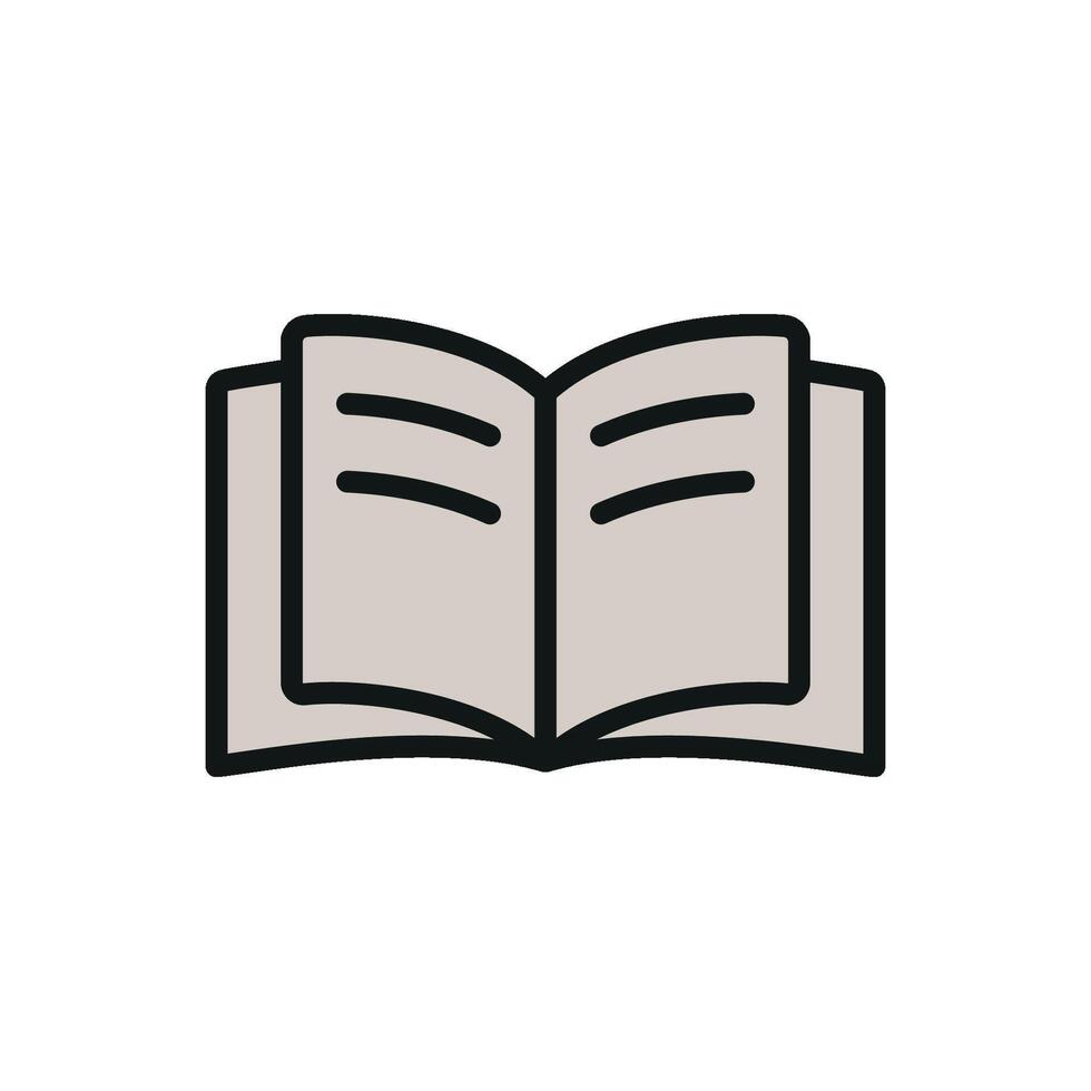 A books icon design featuring a minimalistic vector