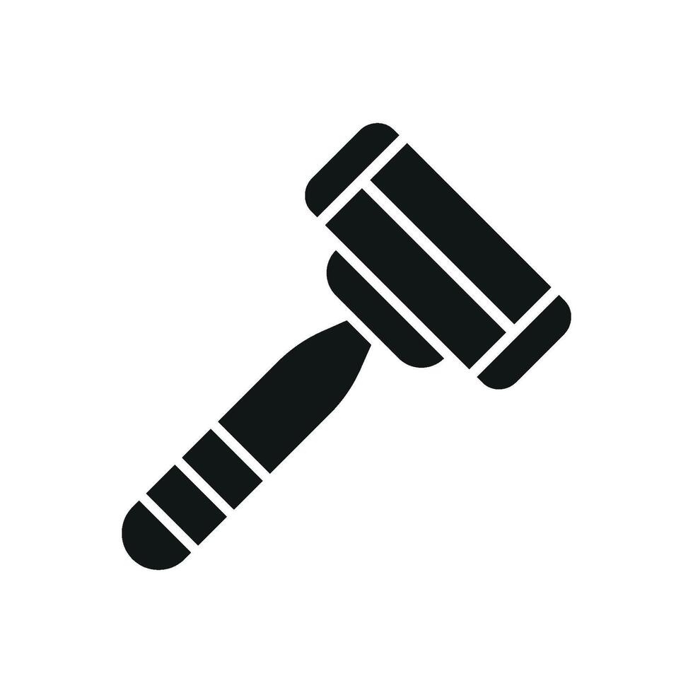 This razor bathroom icon encapsulates modern utility through a clean graphic concept vector