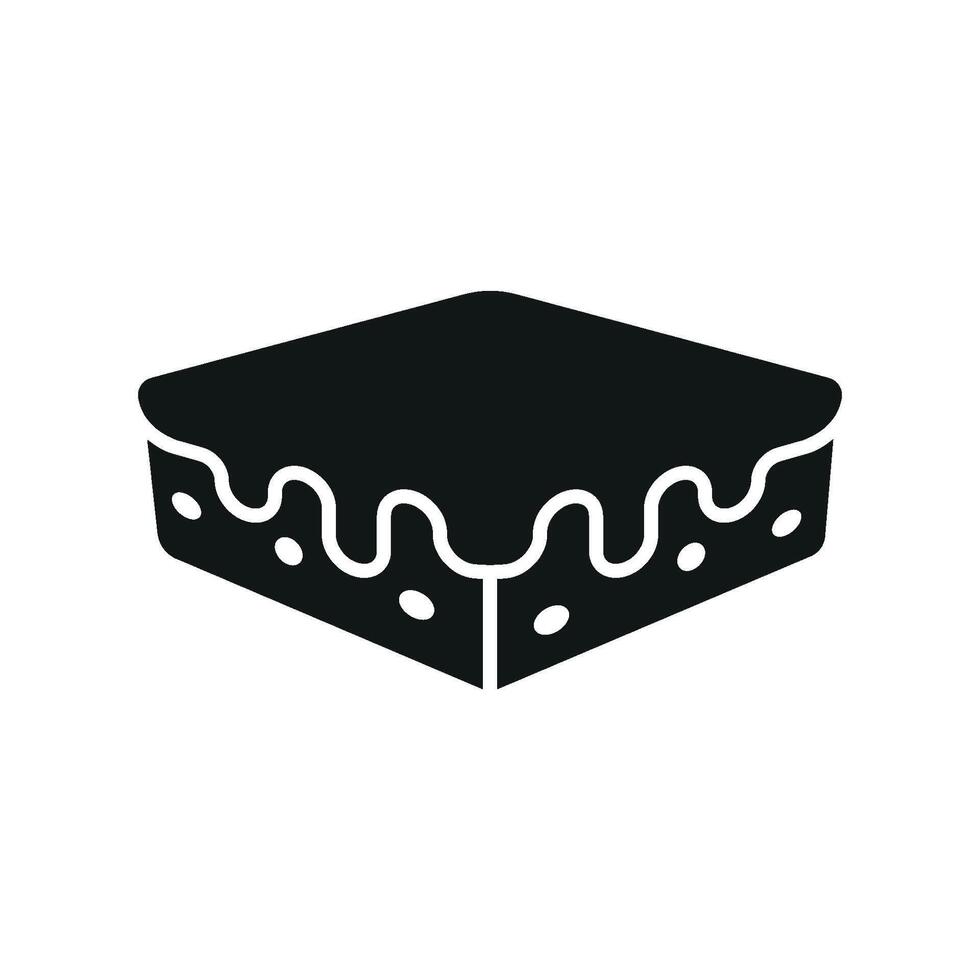 The illustration of brownies in a sleek modern style relies on subtle patterns geometric alignment and a balanced composition to create a refined appearance vector