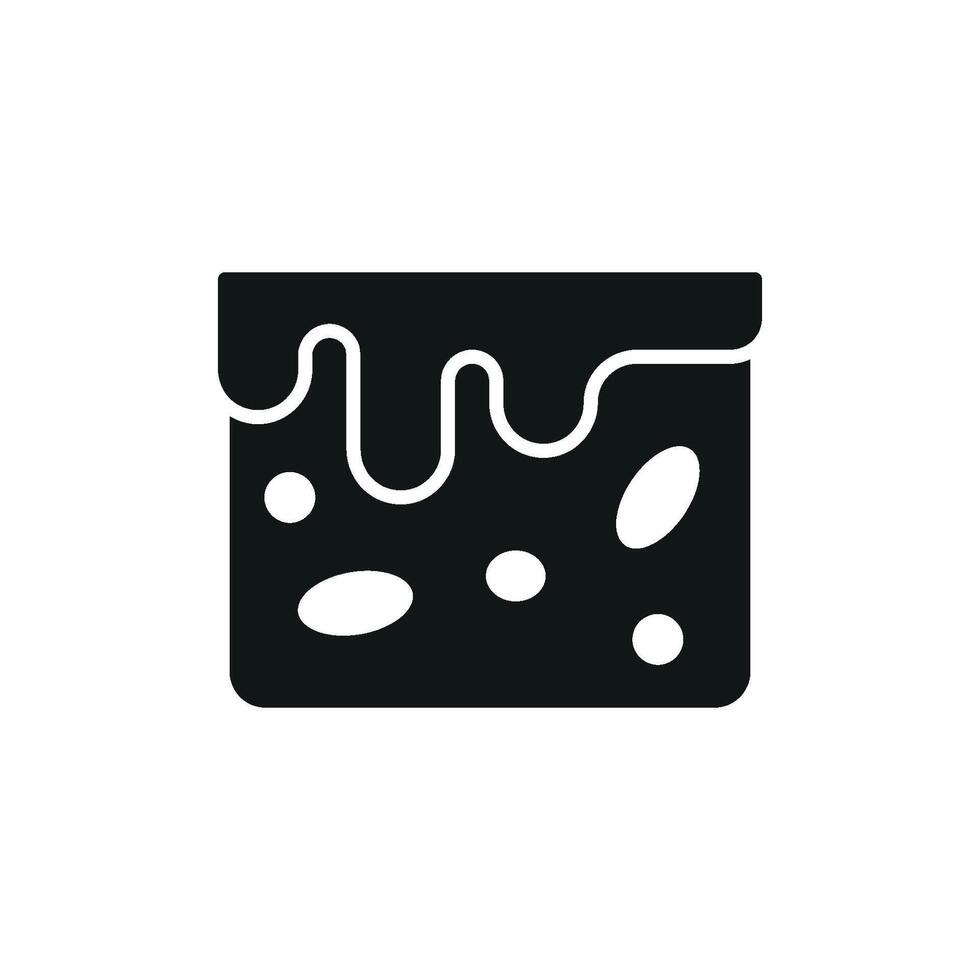 A modern depiction of brownies uses smooth shapes clean textures and muted color schemes to present the dessert in a fresh and sophisticated way vector