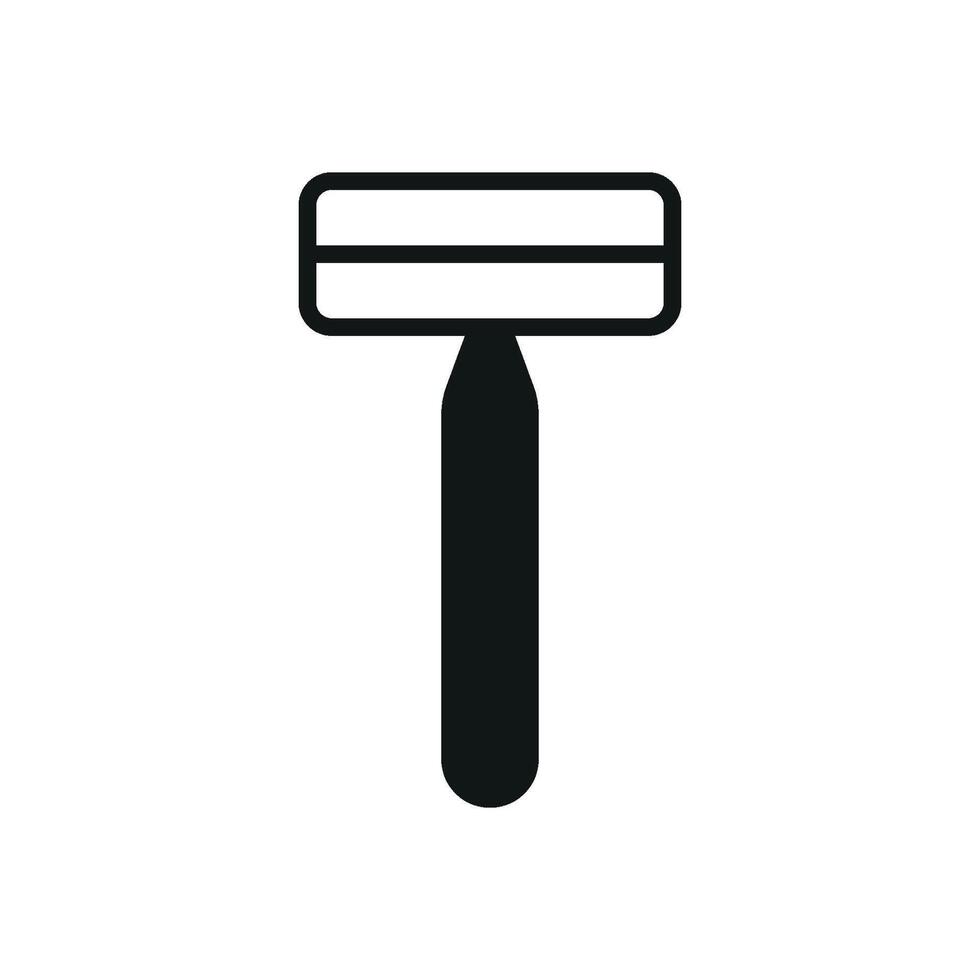 A razor bathroom icon symbolizes efficient design with a modern and simple approach vector