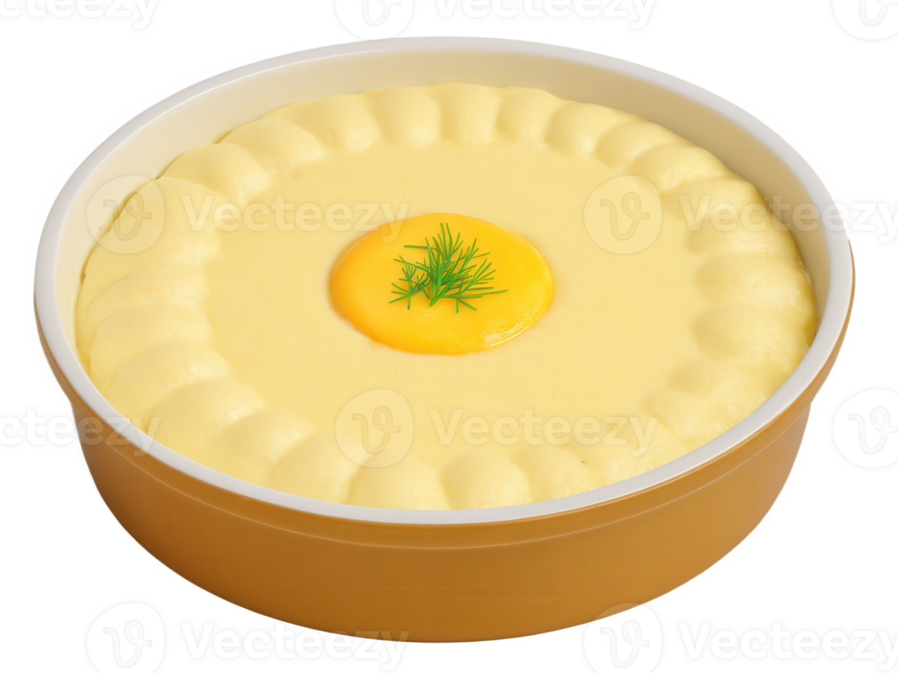 Potato Pudding A savory, creamy pudding made from mashed potatoes, eggs, cheese, and milk, baked until golden and firm. png