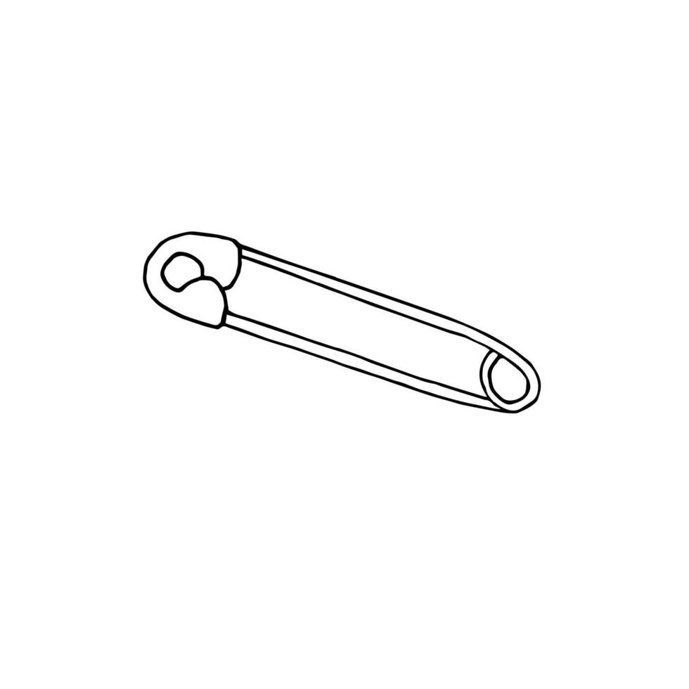 Hand drawn doodle sketch English pin vector