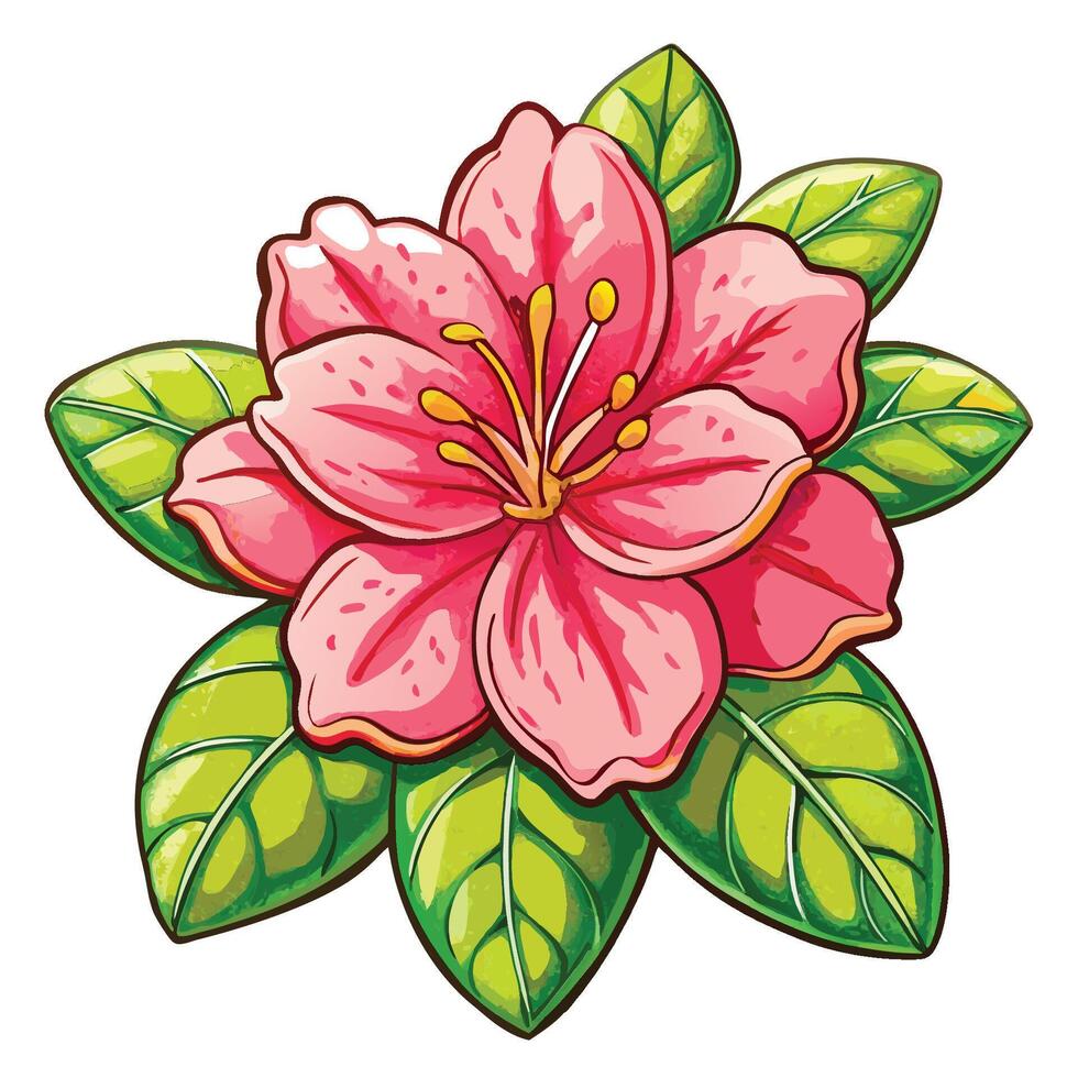 Vibrant Azalea Charm vector