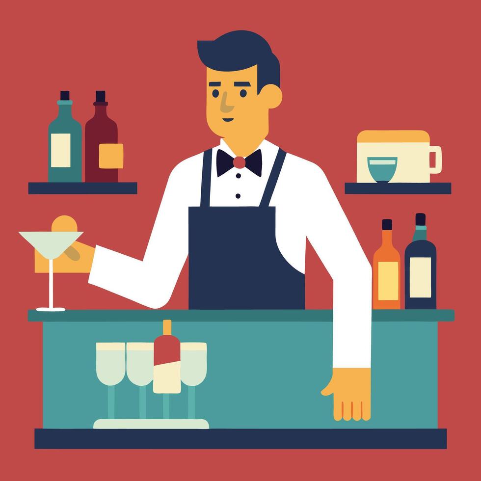 Bar Flat Bartender Tales vector