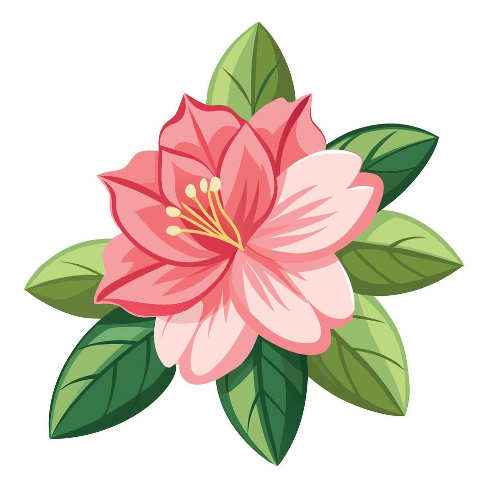 Delicate Azalea Bloom vector
