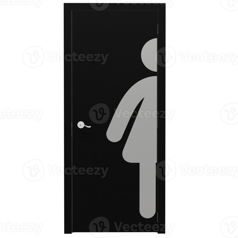A door with a female symbol on it png
