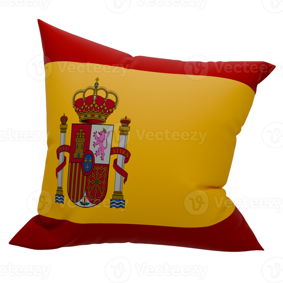 Spain flag pillow png