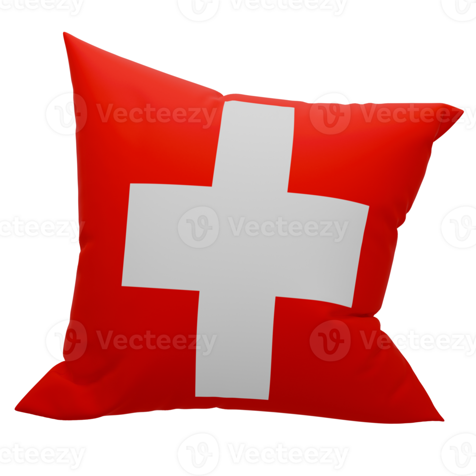 Switzerland pillow with swiss flag png