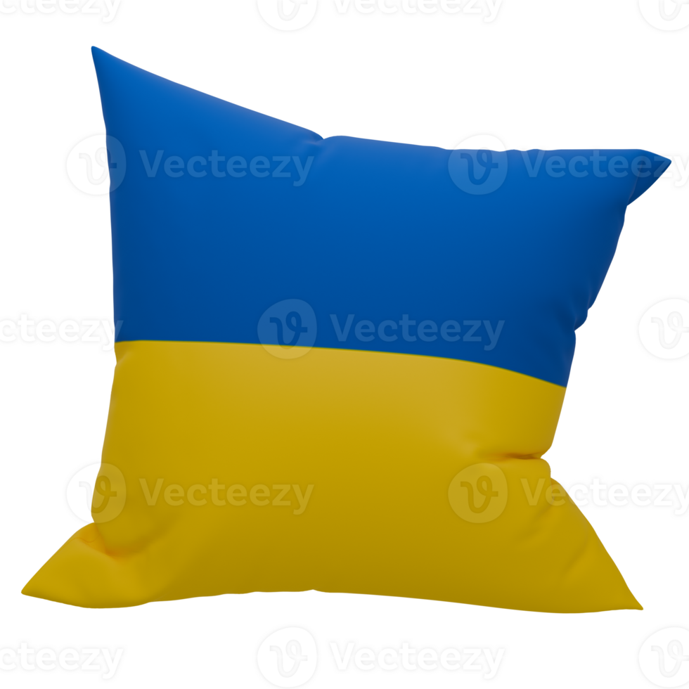 The ukrainian flag is shown on a pillow png