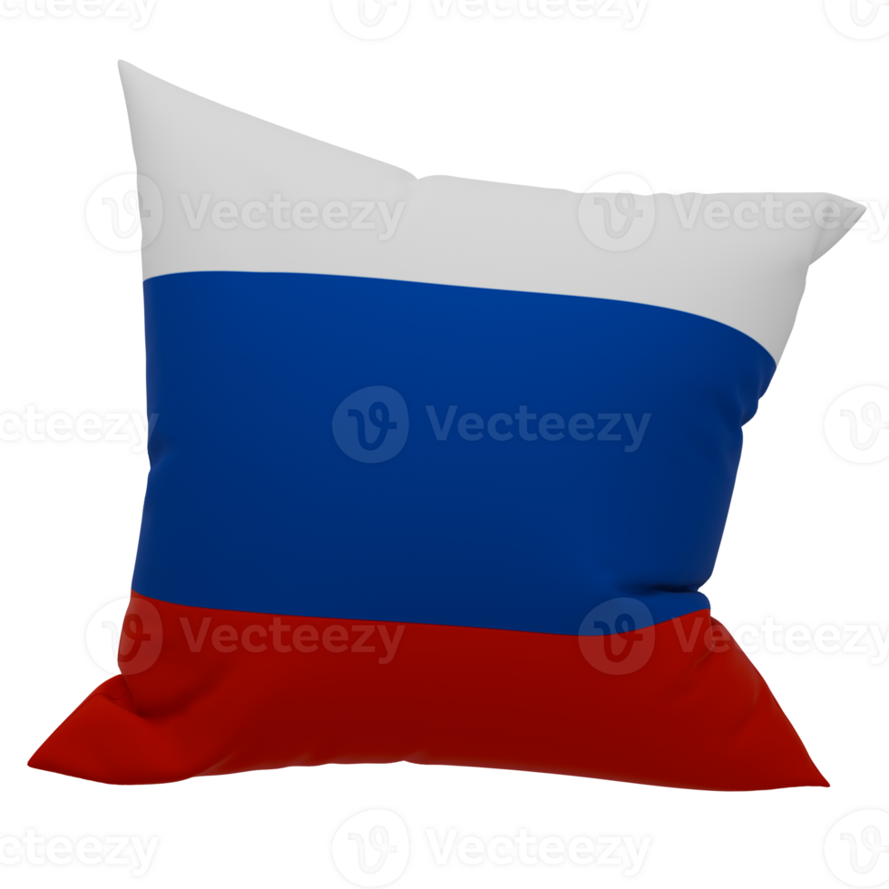 The russian flag is shown on a pillow png
