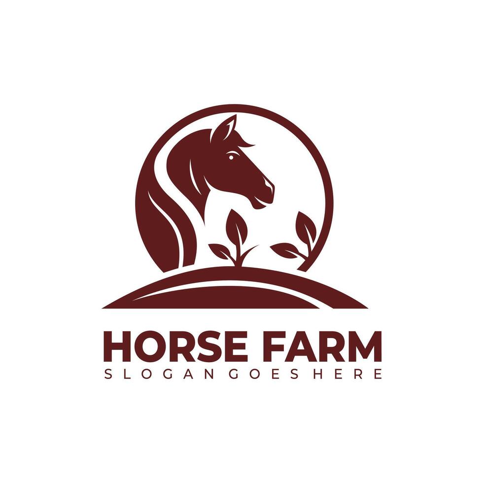 Design Hand Drawn Horse Head Silhouette vector