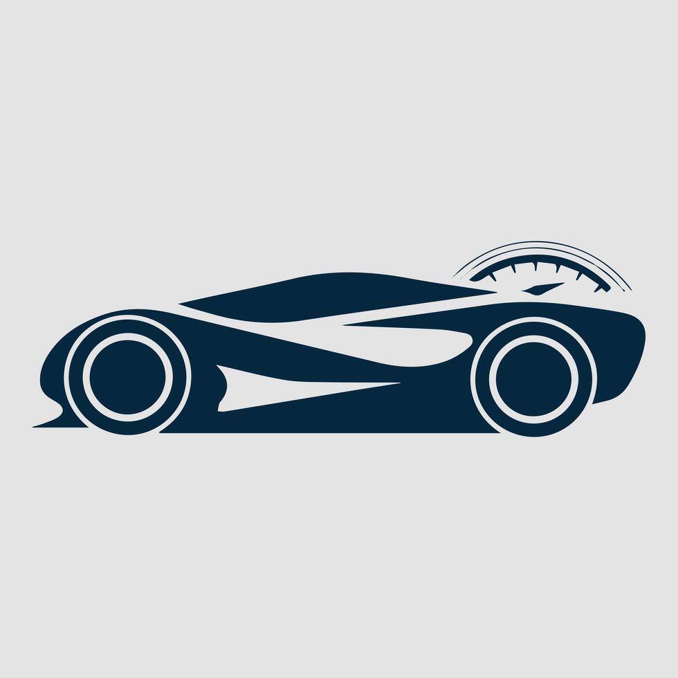 Futuristic Racing Car Graphic Logo vector