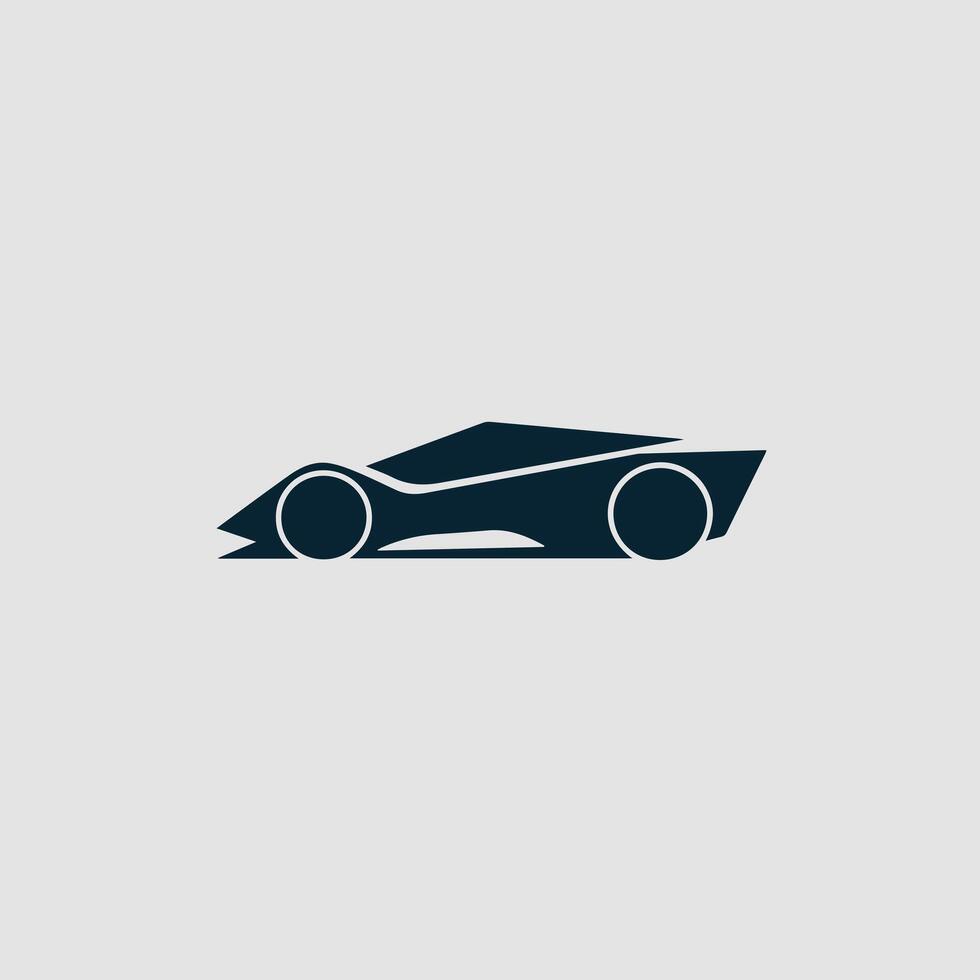 Sleek Modern Car Silhouette Design vector