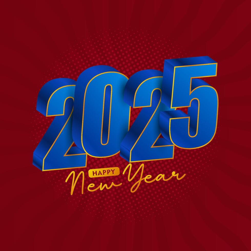 happy new year 2025 vector