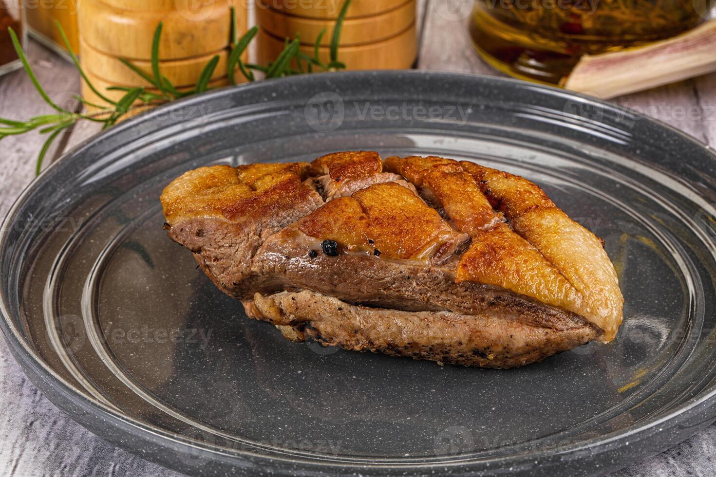 Delicous roasted duck breast fillet photo