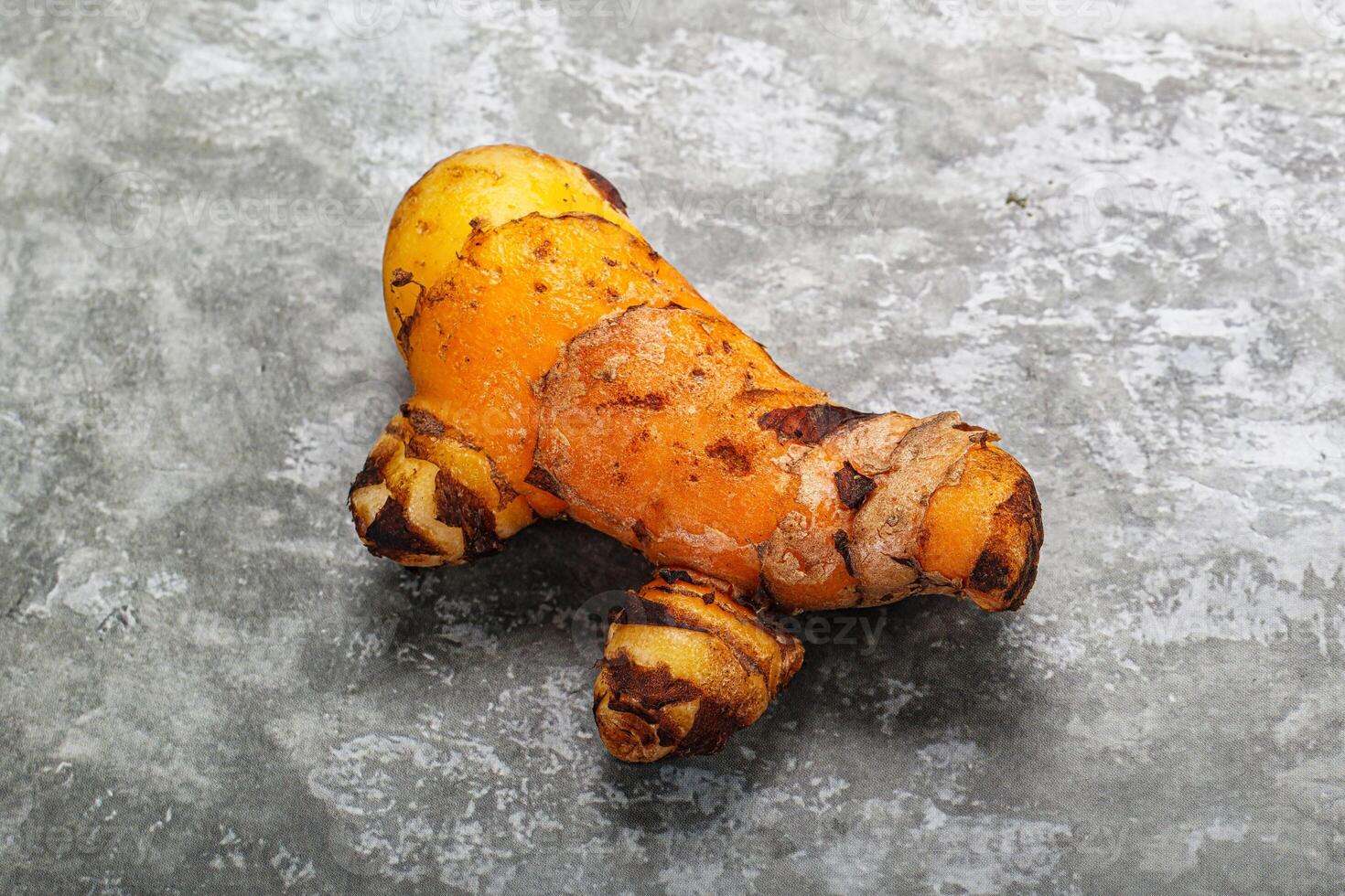 Fresh curcuma root for cooking photo