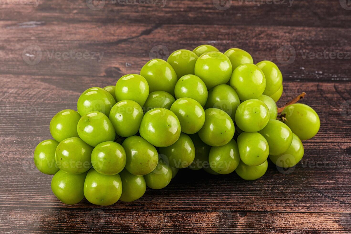 Sweet ripe juicy green grape photo