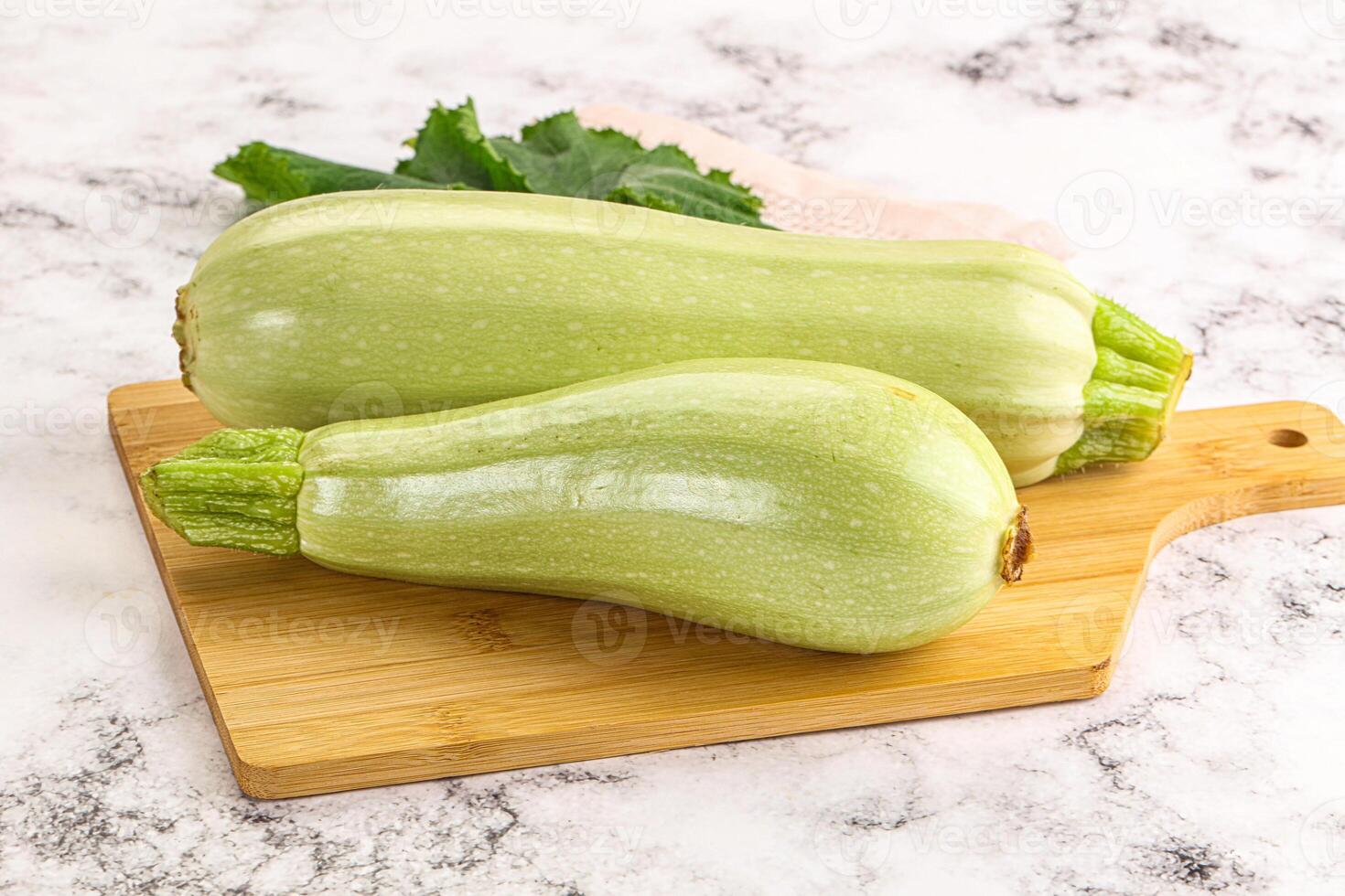 Raw frsh ripe zucchini vegetable photo