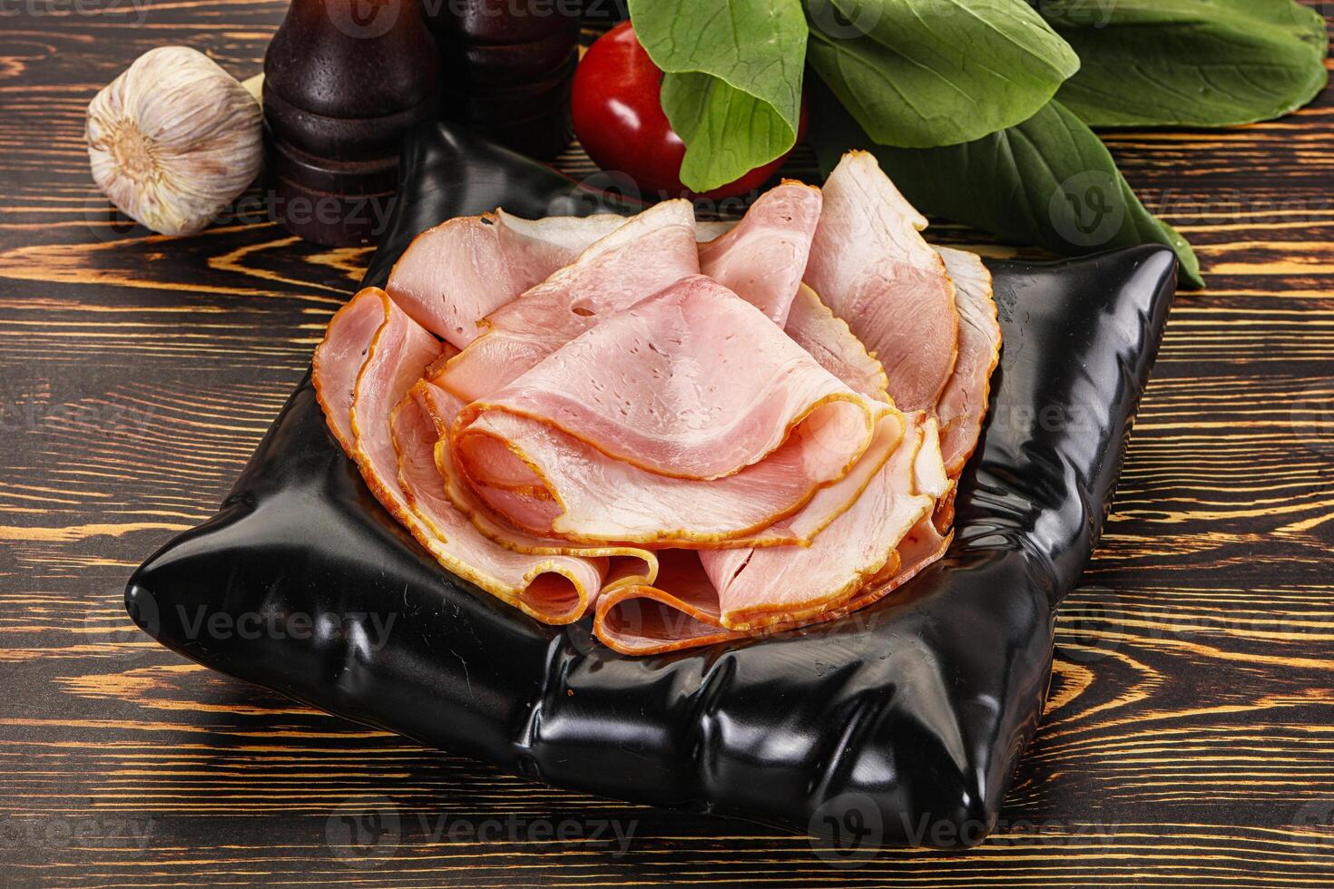 Italian sausage Prosciutto cotto ham photo