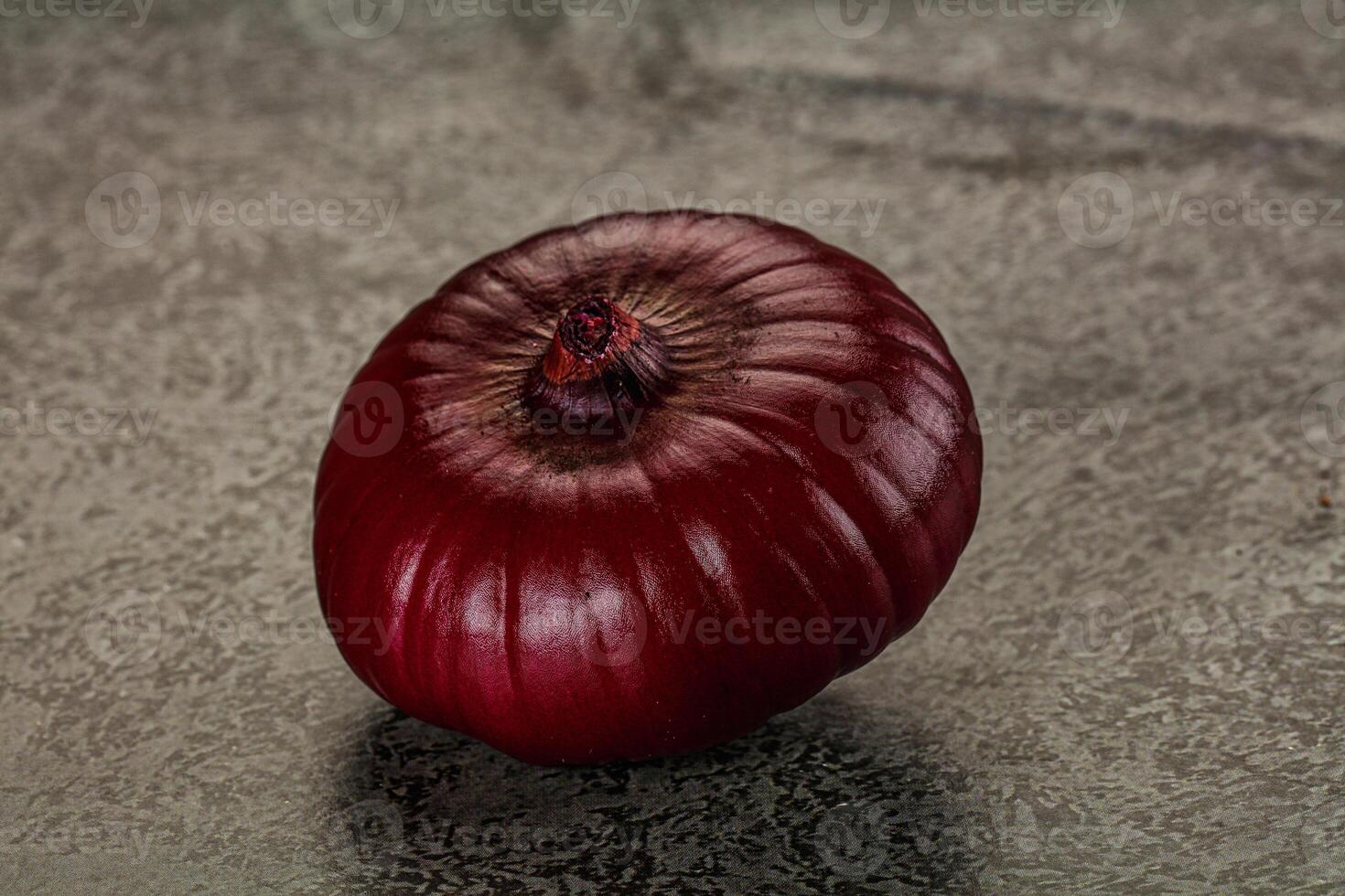 Ripe purple onion for cooking photo