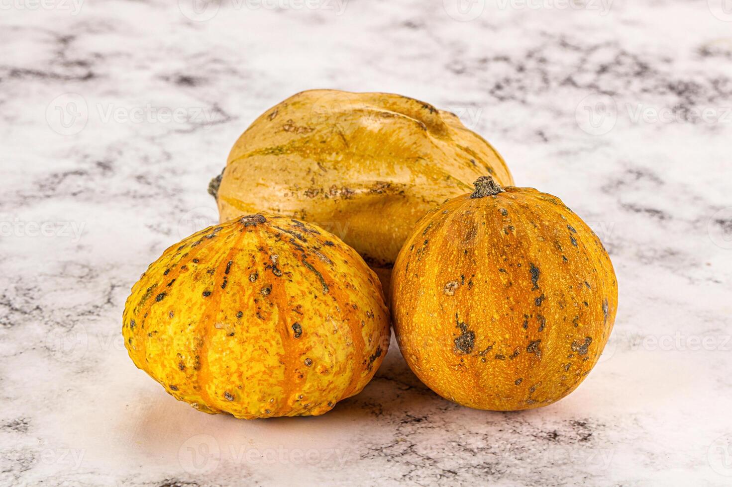 Decorative yelow pampkin seasonal vegetables photo