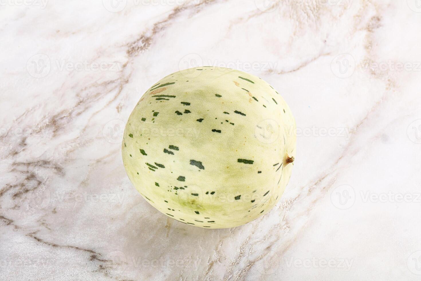 Ripe sweet juicy Dalmatin melon photo