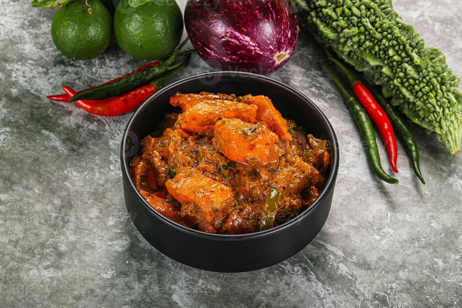 Indian cuisine - homemade mutter paneer photo