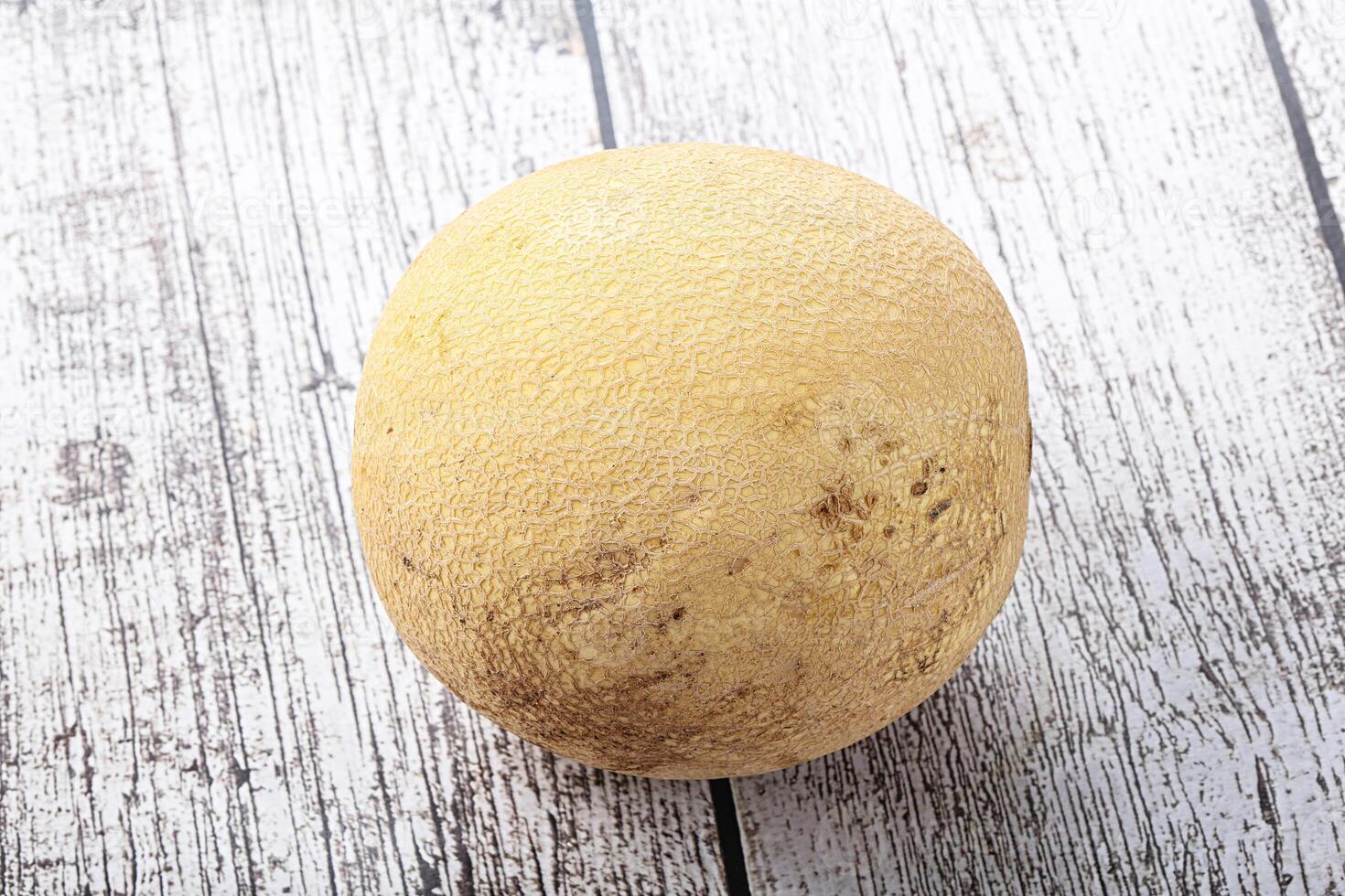 Ripe sweet juicy yellow melon photo