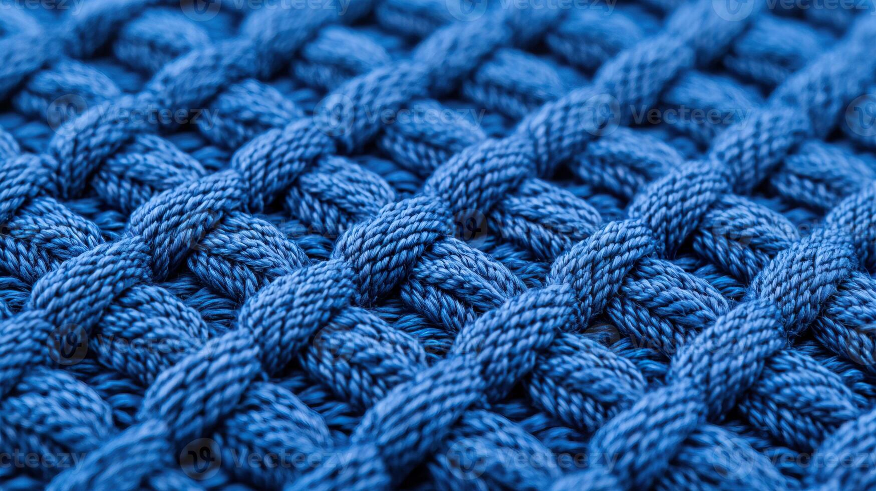 Deep Blue Canvas with Visible Fibers and Texture photo