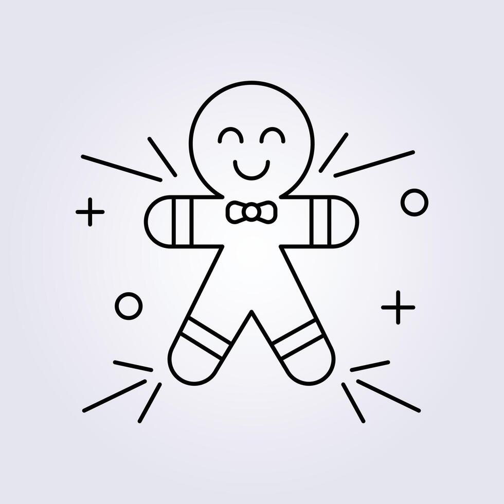 gingerbread icon illustration design vector