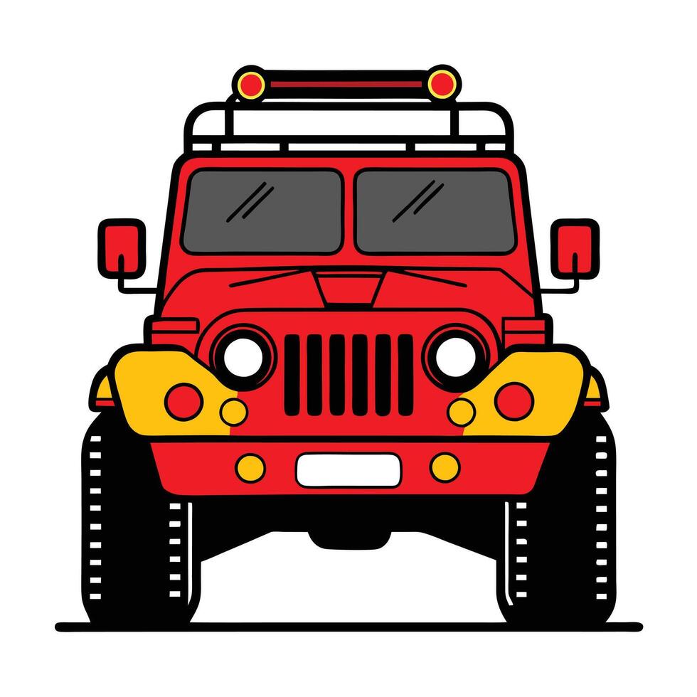 Fire truck illustration vector