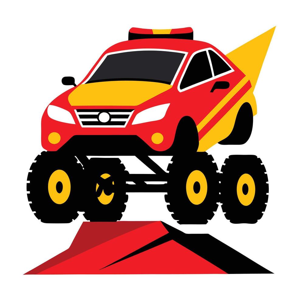 Monster truck clipart vector