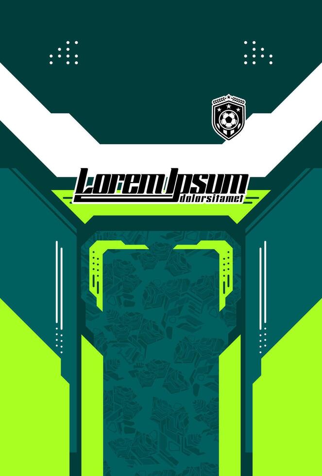 Abstract background for sports jersey pattern green tosca vector