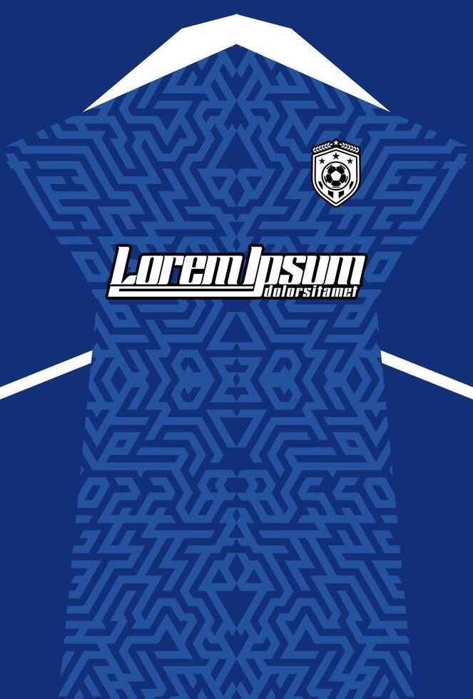 Abstract background for sports jersey pattern blue vector