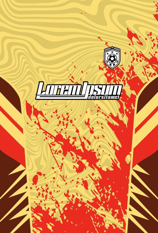 Abstract background for sports jersey pattern gold yellow vector