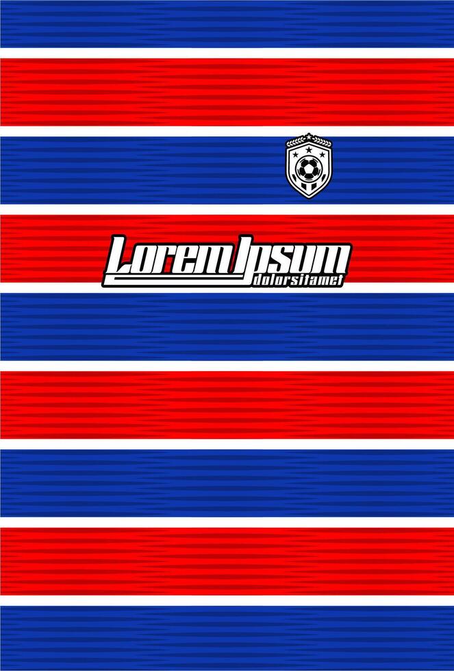 A red, white and blue striped background with the word loranbison vector