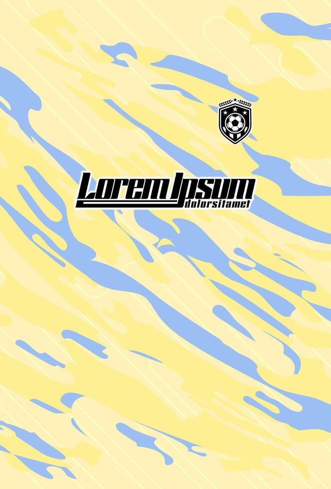 Abstract background for sports jersey pattern cream yellow vector