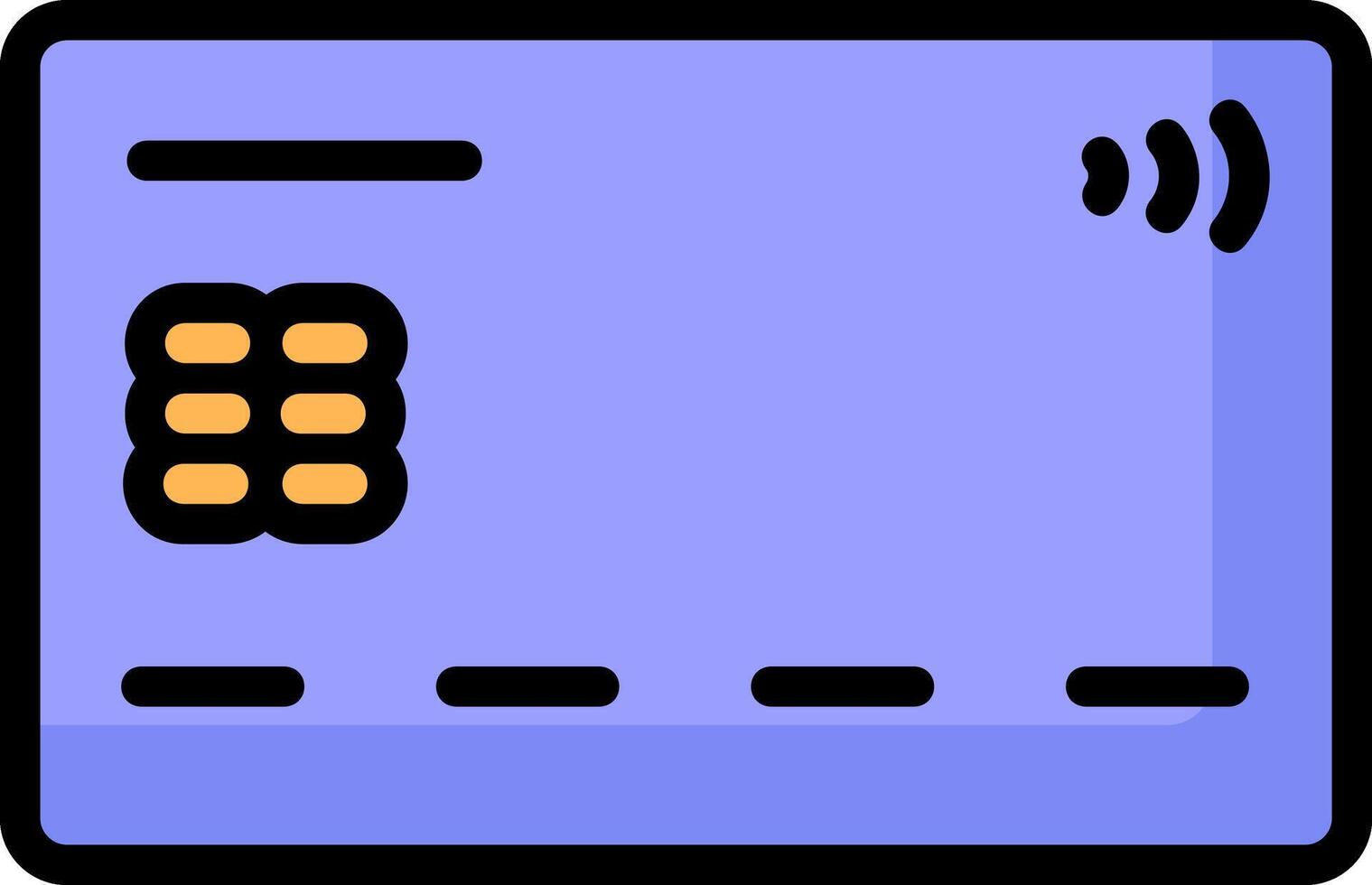 Front Credit Card Icon vector