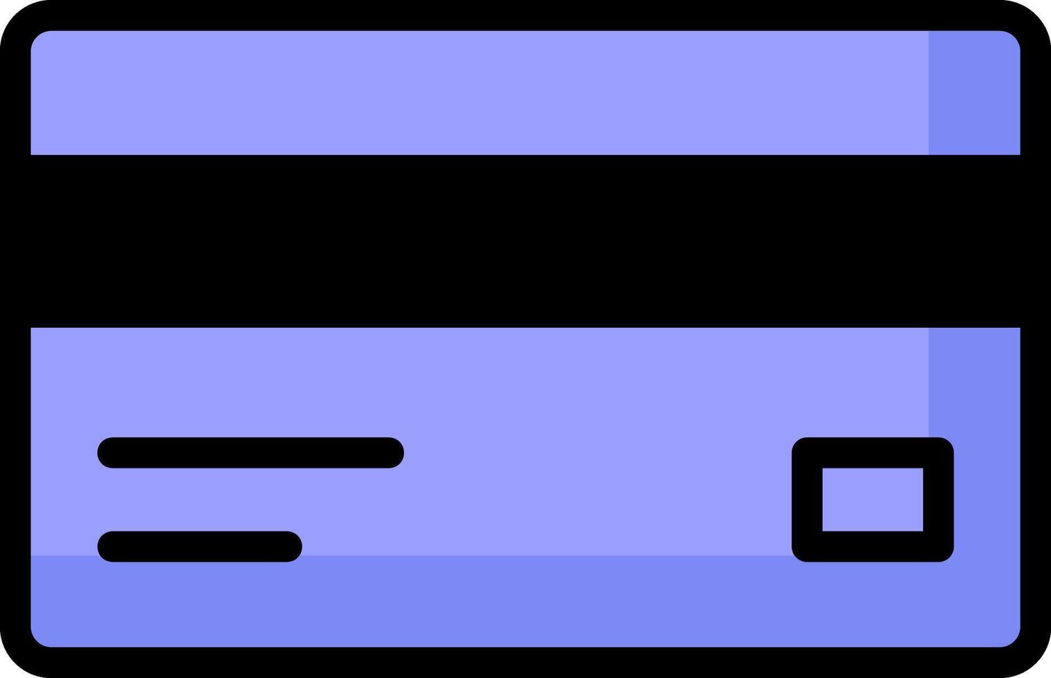 Back View Credit Card Icon vector