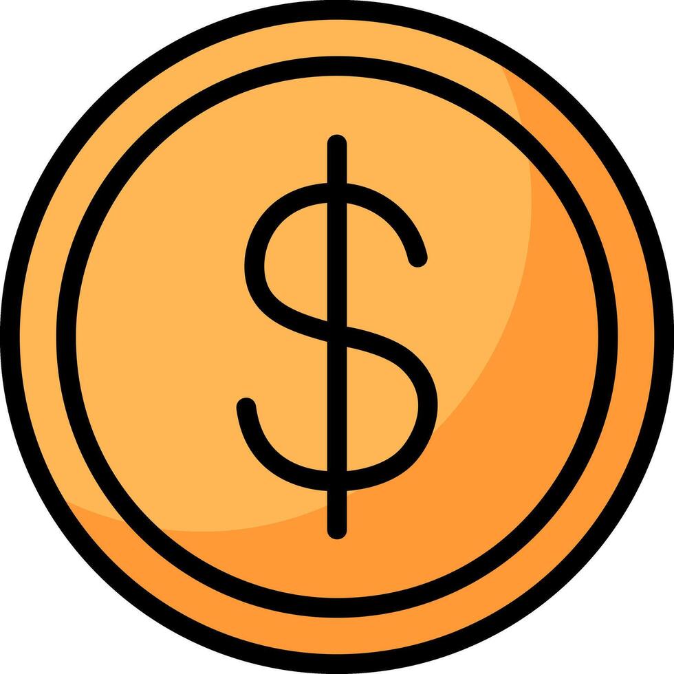 Dollar Currency Symbol Icon vector