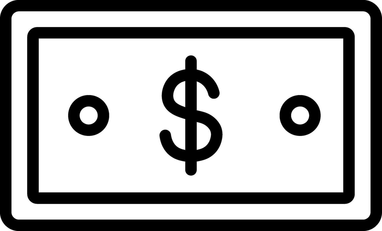 Paper Dollar Bill Icon vector