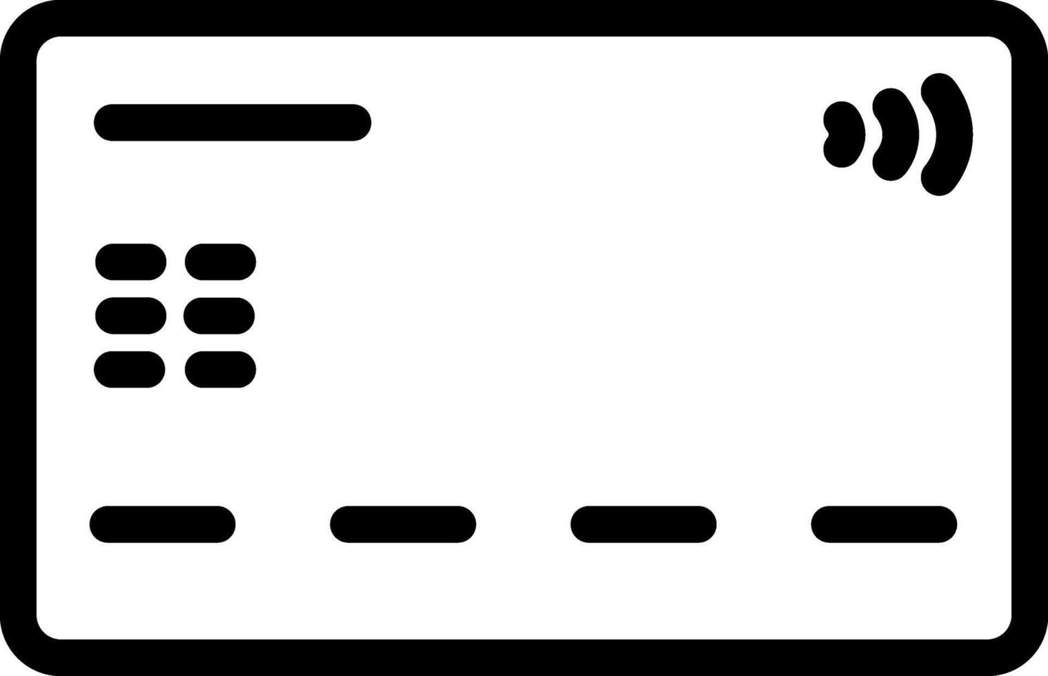 Front-Facing Credit Card Icon vector