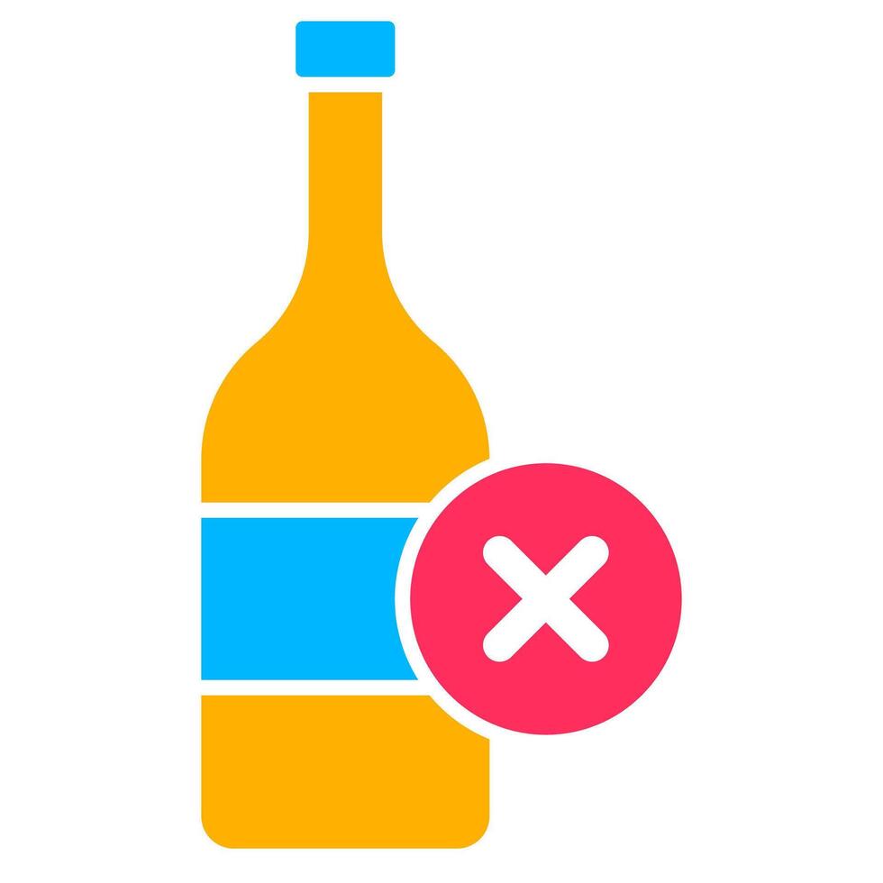 Sober and no Drunk Icon vector