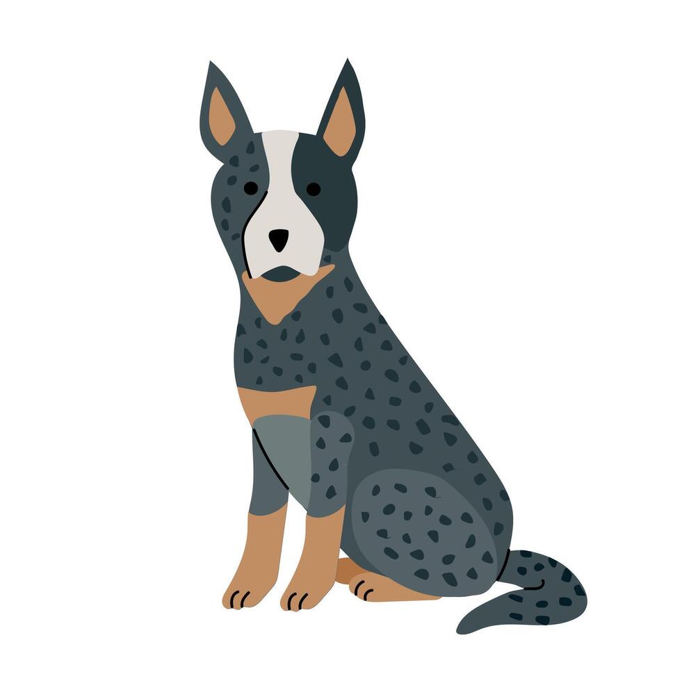 Australian cattle dog icon clipart avatar logotype isolated illustration vector